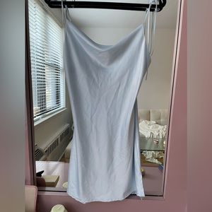 brandy melville silky cowl neck dress